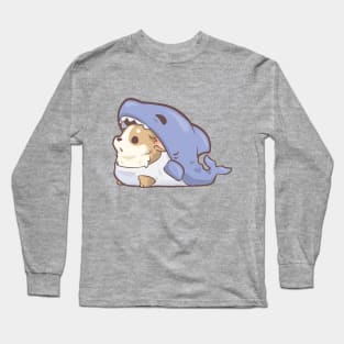 Shark Corgi Long Sleeve T-Shirt